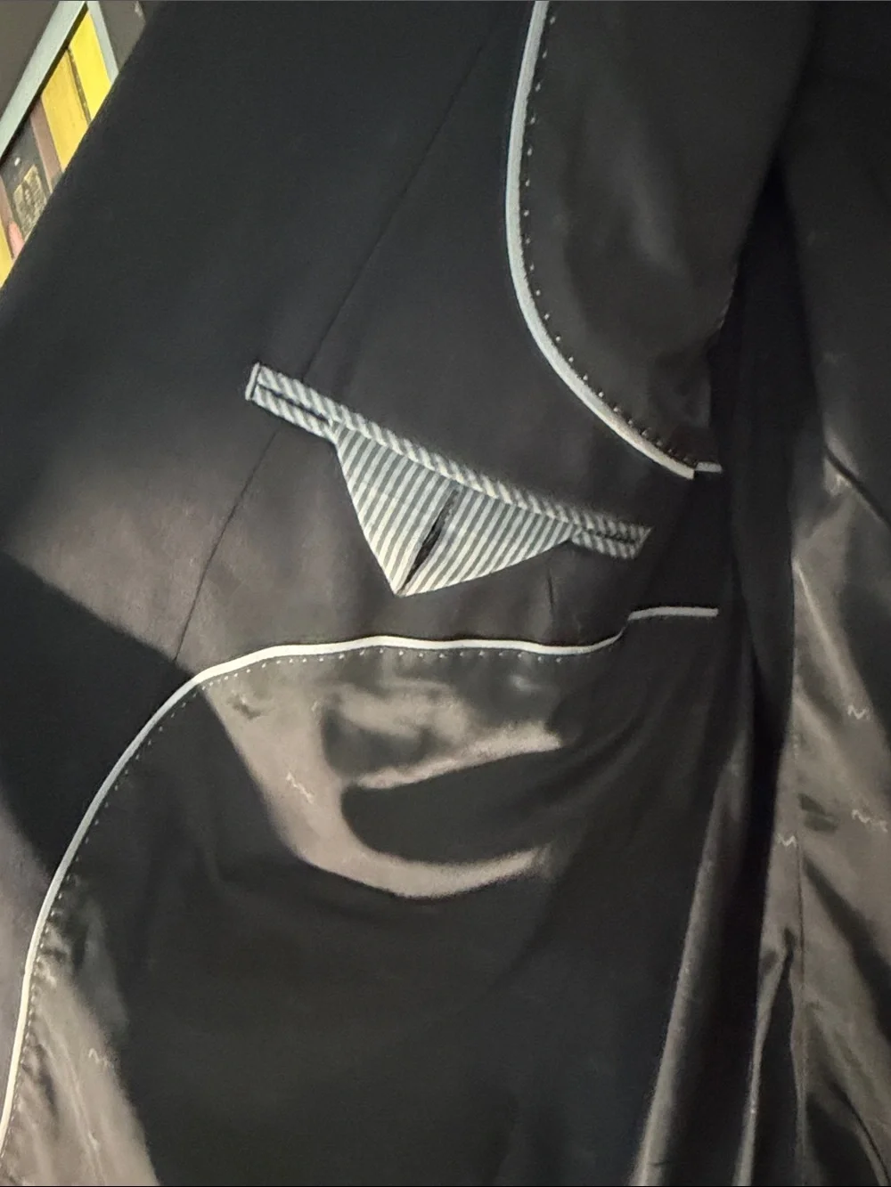 Michael Kors Men's Black Two-Button Suit Jacket 46R